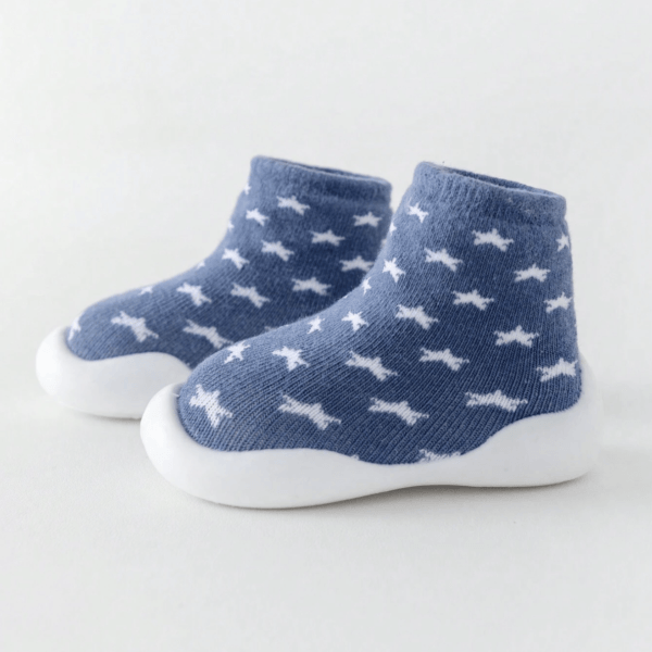 Zapatos de punto antideslizantes de bebé estrellas